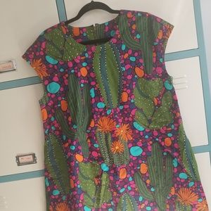 Cousin Earl cactus swing dress